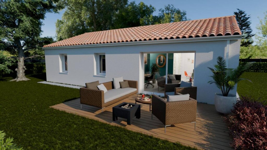 Constructeur de maison à La Roche-sur-Yon - Maison ELEGANCE 85 m² avec 4 chambres à La Roche-sur-Yon, sur un terrain de 804 m²