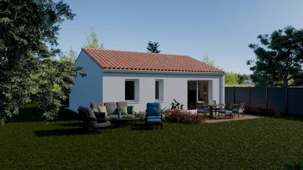 Constructeur de maison à Jard-sur-Mer - Construisez votre Maison ZEN 60.0m² à Talmont-Saint-Hilaire – Un cadre paisible pour votre famille