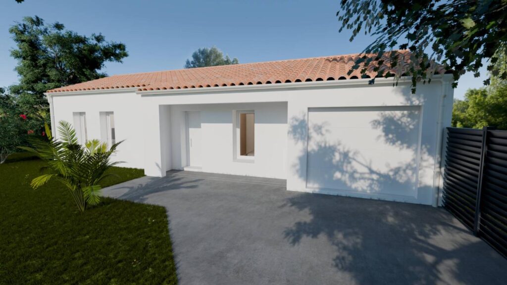 Constructeur de maison à Sainte-Flaive-des-Loups - Maison moderne Grand Large 90.4m² au coeur de Beaulieu-sous-la-Roche (85190)