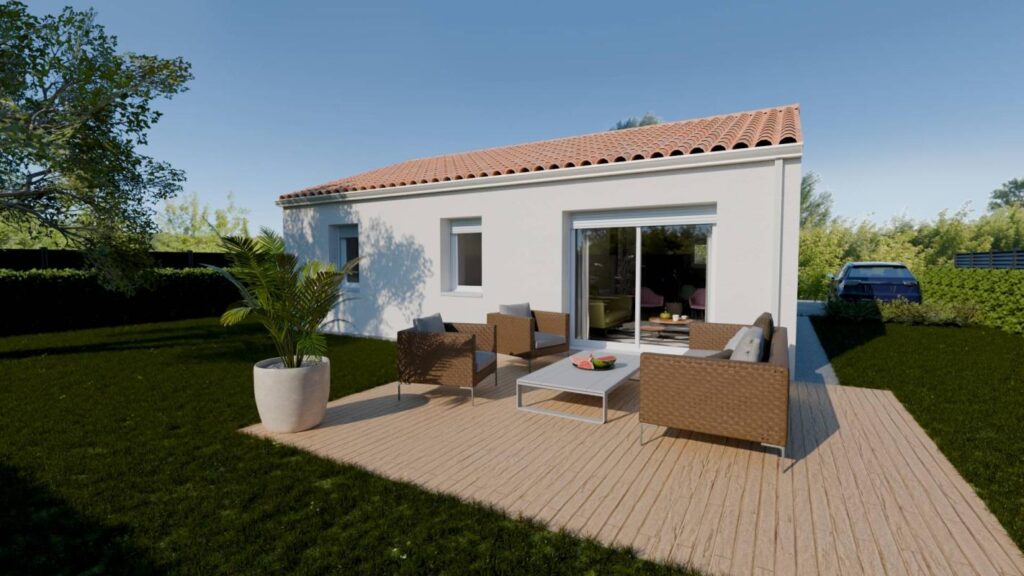 Constructeur de maison à Commequiers - Maison HARMONIE 68 m² à Commequiers, 3 chambres, idéale investisseur
