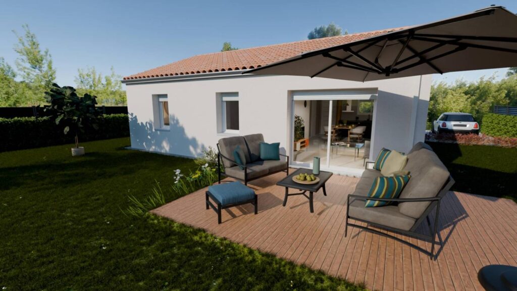 Constructeur de maison à Givrand - Maison HARMONIE XL 72.0m² – Givrand (Vendée)