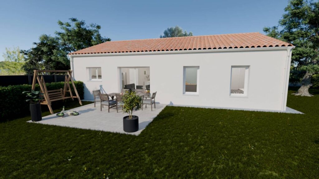 Constructeur de maison à Challans - Maison moderne POP 3 Chs 82.0m² à Challans – Vivez le confort et la sérénité !