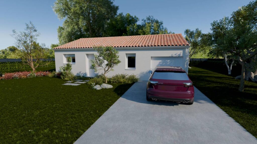 Constructeur de maison à Saint-Julien-des-Landes - HARMONIE G pavillon plain-pied clé en main à Saint Julien des Landes