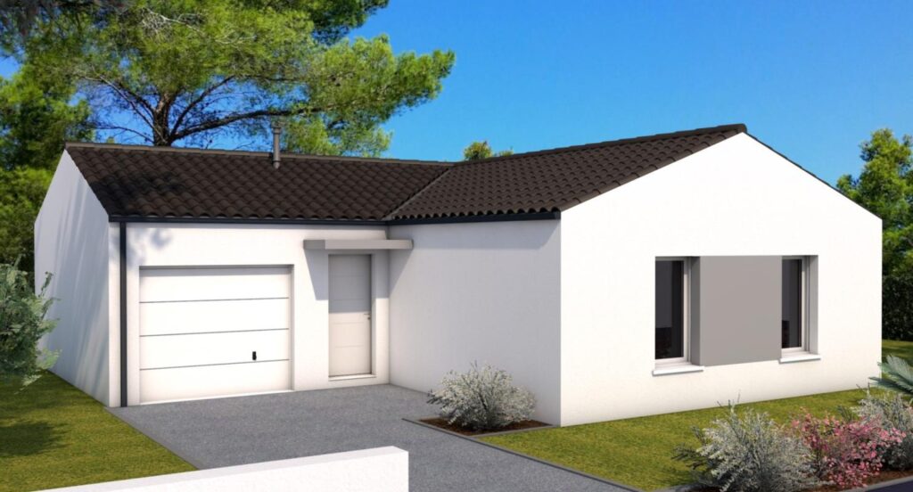 Constructeur de maison à Saint-Hilaire-de-Riez - Votre futur projet personnalisé à Saint-Hilaire-de-Riez – Maison 81m² sur un terrain de 356m²