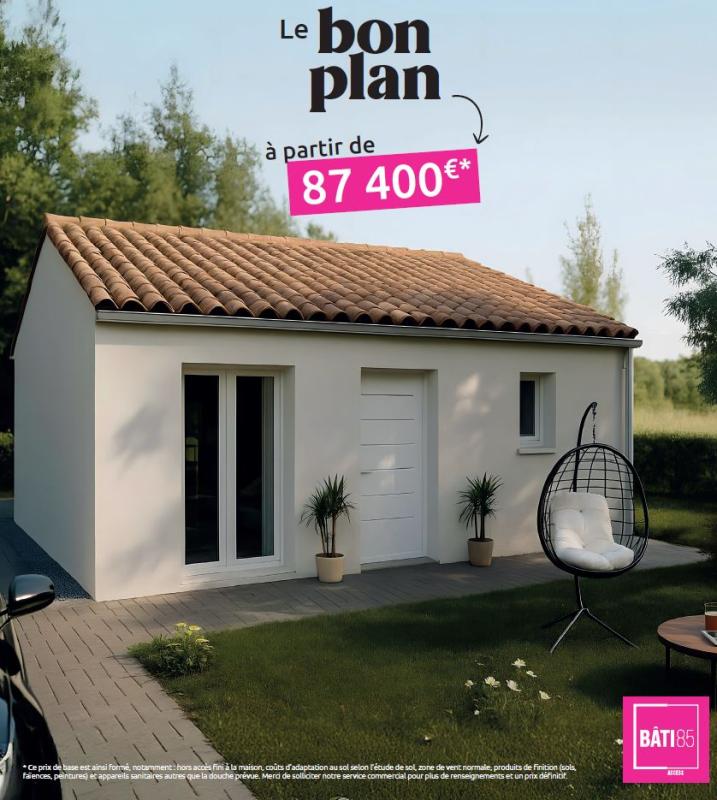 Constructeur de maison à Couëron - Maison neuve 44 m² + terrain 268 m² – 1 chambre – Chaumes-en-Retz