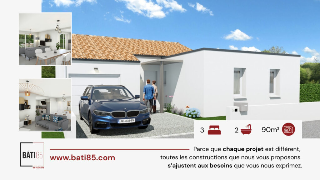 Constructeur de maison à Saint-Philbert-de-Grand-Lieu - AMBRE 3.089 GI BATI 85 NANTES