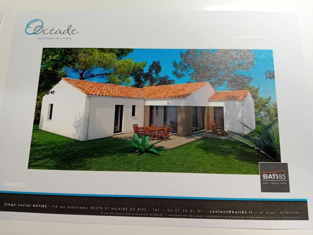 Constructeur de maison à Saint-Hilaire-de-Riez - Maison 3 chambres, 2 salles de bains grande pièce de vie et garage à ST HILAIRE DE RIEZ proche Océan