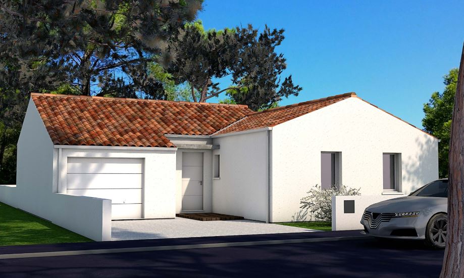 Constructeur de maison à Saint-Révérend - Maison 3 chambres avec Garage à NOTRE DAME DE RIEZ sur un terrain de 591 m²