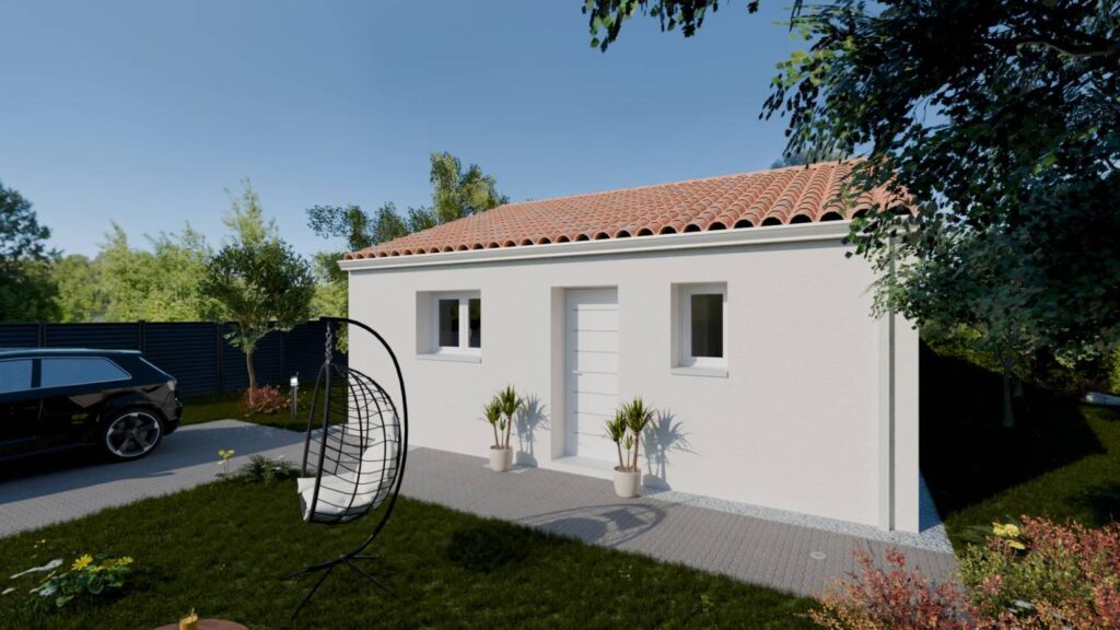 Constructeur de maison à Sainte-Flaive-des-Loups - Maison accessible EVASION PMR de 49,3 m² – Landeronde (85150) : Idéale pour un cadre de vie pratique et fonctionnel