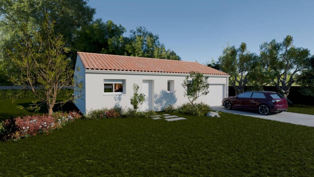 Constructeur de maison à Commequiers - Maison Familiale HARMONIE G de 79 m² à Commequiers (85220) : espace et confort garantis !