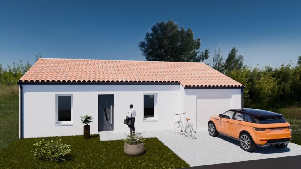 Constructeur de maison à La Barre-de-Monts - Projet de maison sur mesure de 73 m² avec un terrain de 309 m² à Notre-Dame-de-Monts (85690)