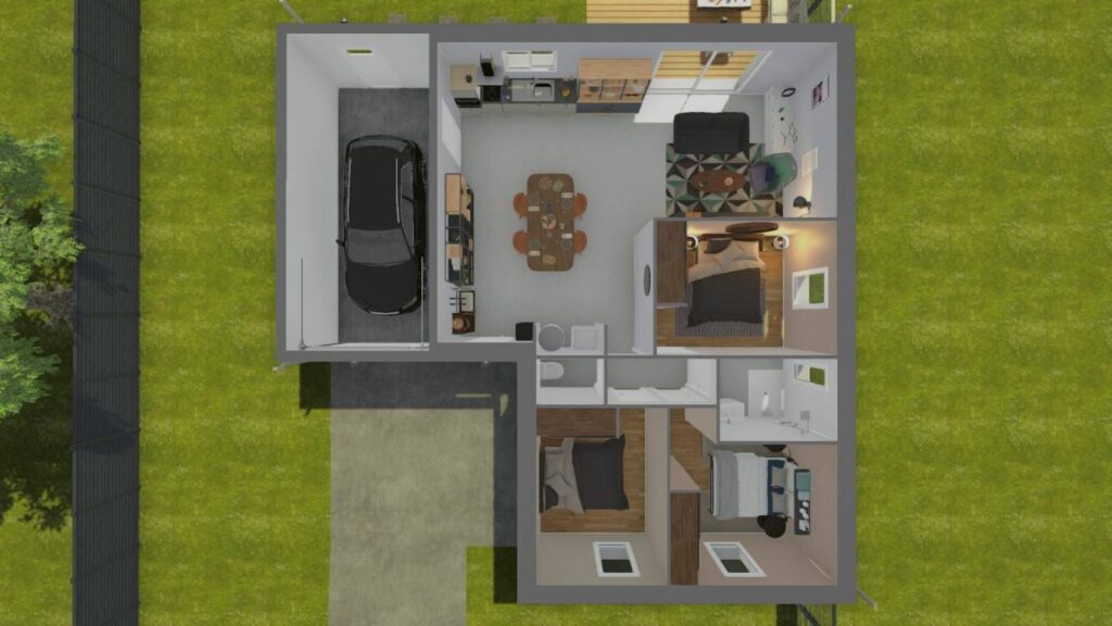 Constructeur de maison à Guérande - Maison Alizee 3 chs 80 m² à Saint-Brevin-les-Pins (44250) avec terrain de 473 m²