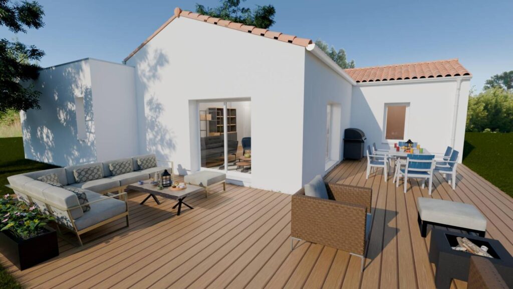 Constructeur de maison à Couëron - Maison Ambiose 95 m² à Orvault, terrain de 512 m², projet terrain + maison